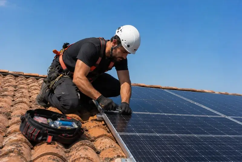 Maintenance et monitoring de panneaux solaires à Saint-Pierre-d'Aurillac