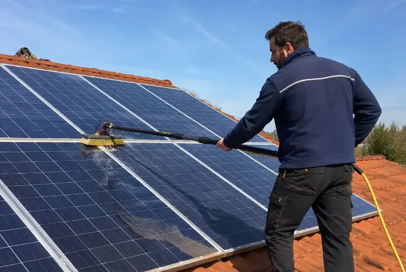 Nettoyage et entretien de panneaux solaires à Saint-Pierre-d'Aurillac